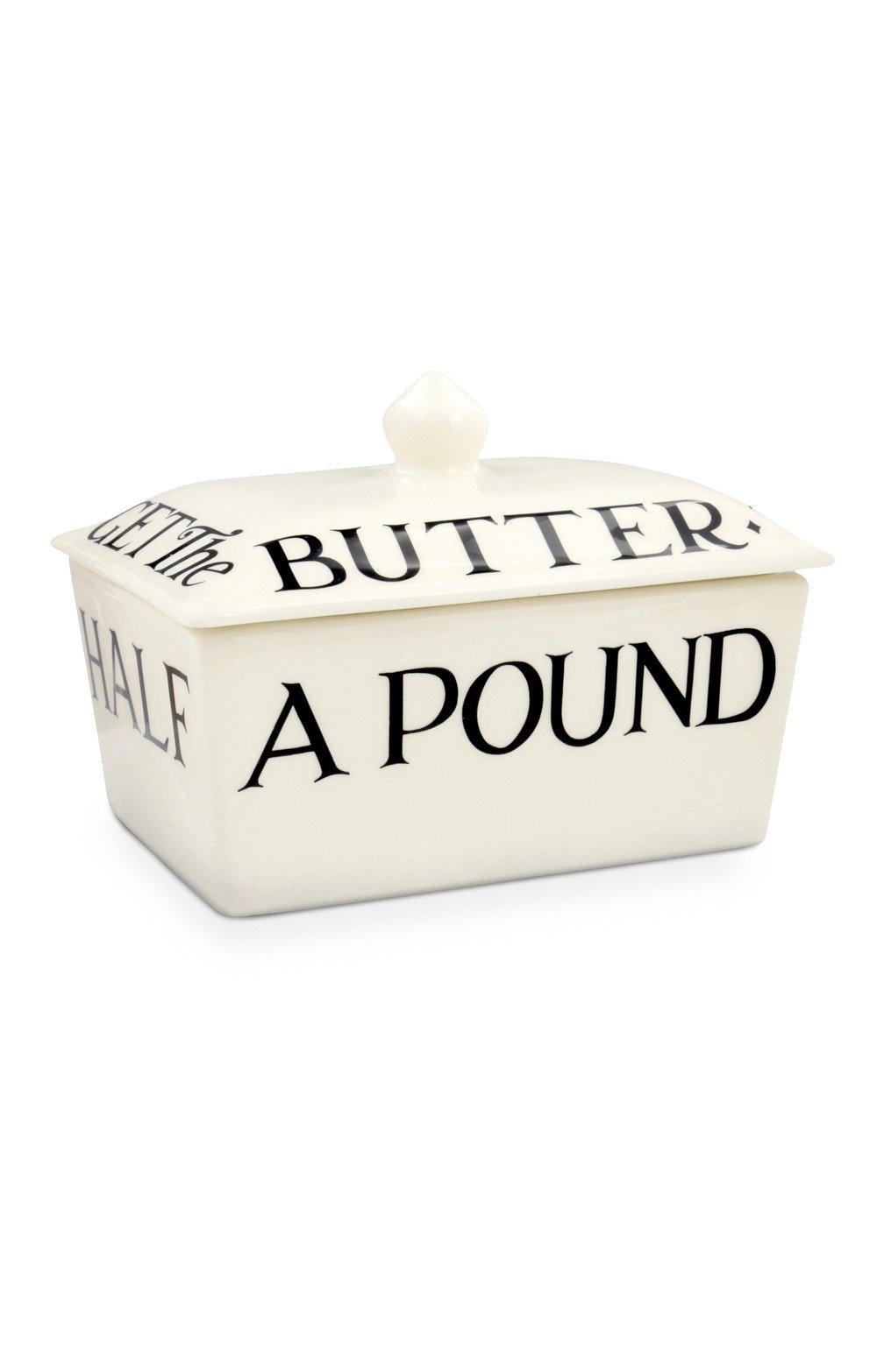  Butter Dish, Black Toast