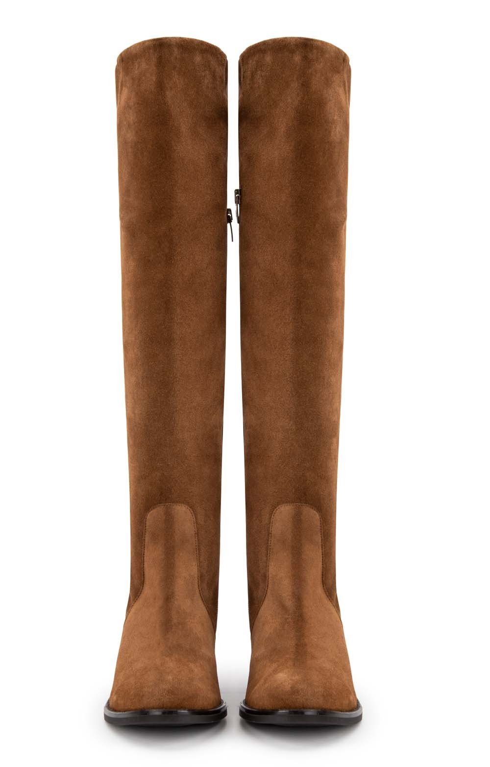 Tall Suede Boots with Tassel - House of 