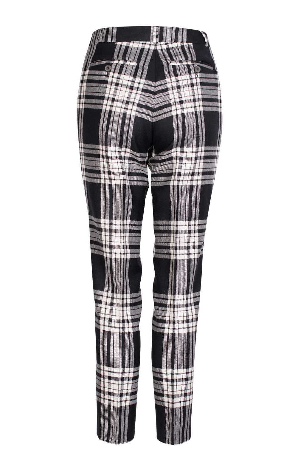 ladies black and white trousers
