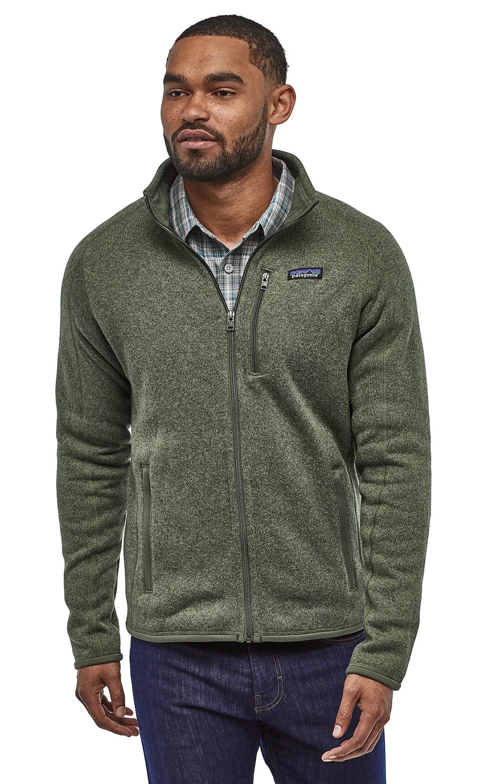 patagonia green better sweater