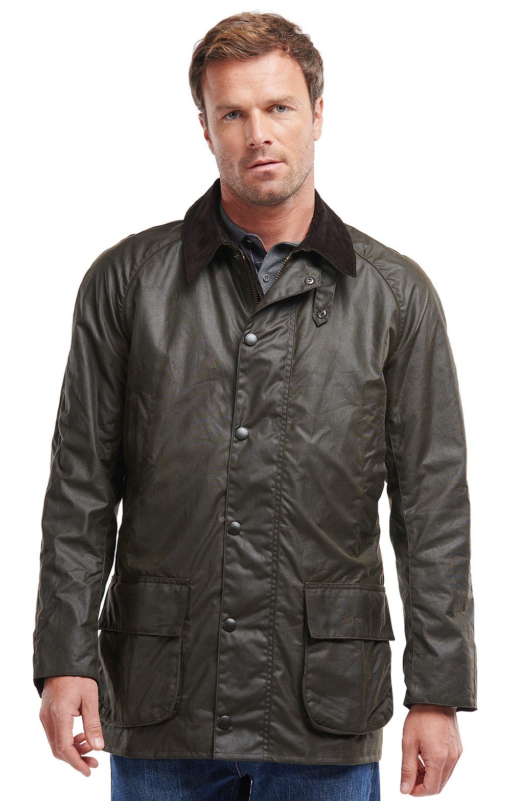 barbour bristol wax jacket olive