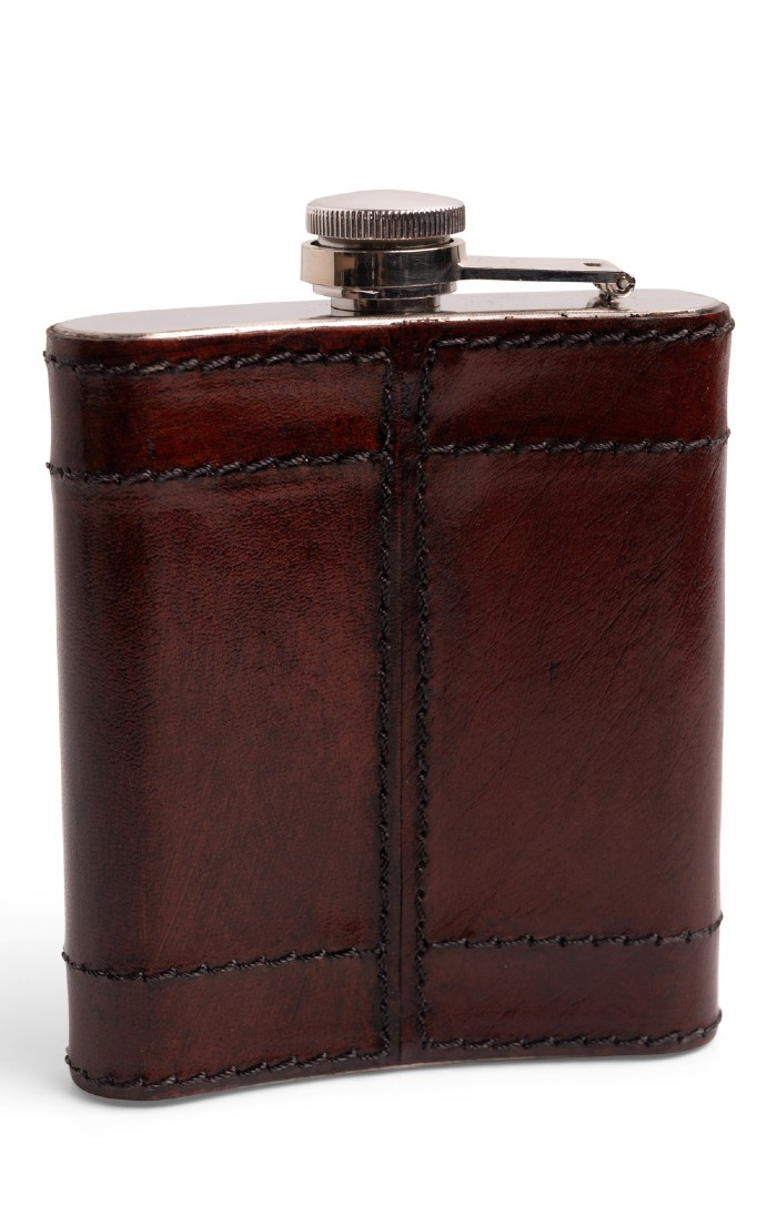 Handmade tooled outlets leather hip flask