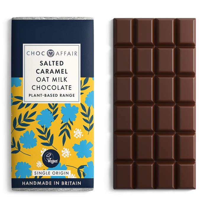 Choc Affair Salted Caramel Oat Milk Chocolate 90g - House of Bruar