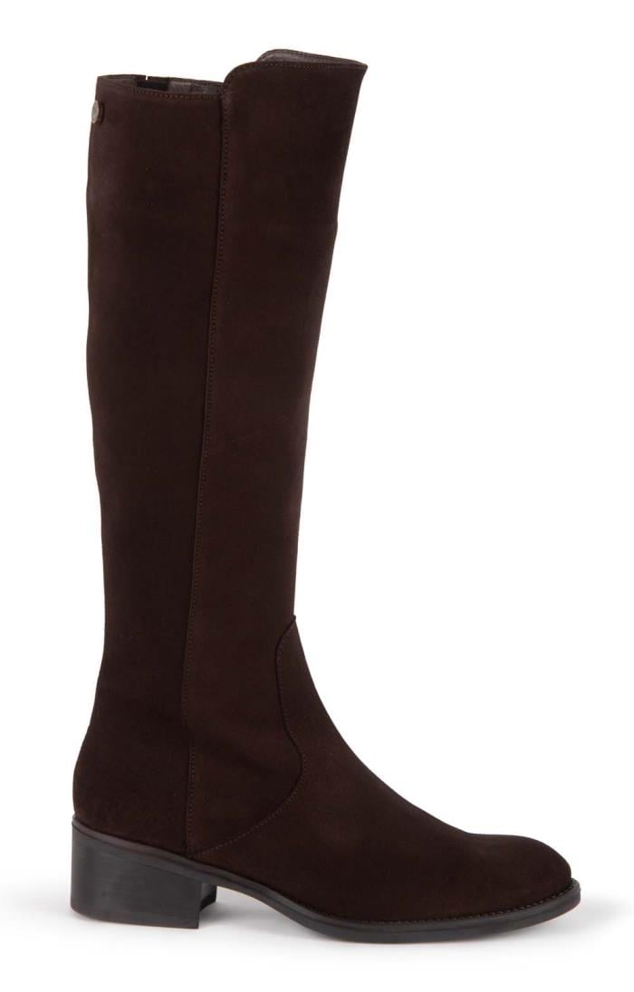 Suede long sale boots