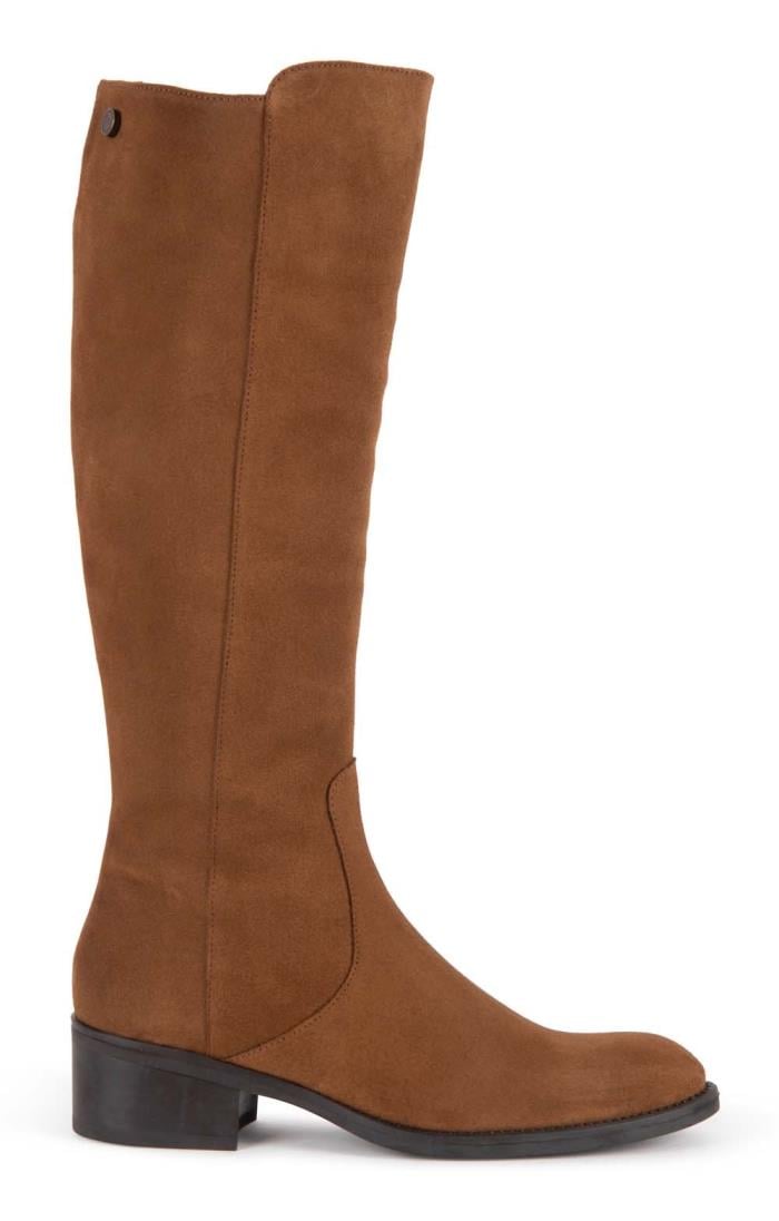 Long tan cheap suede boots