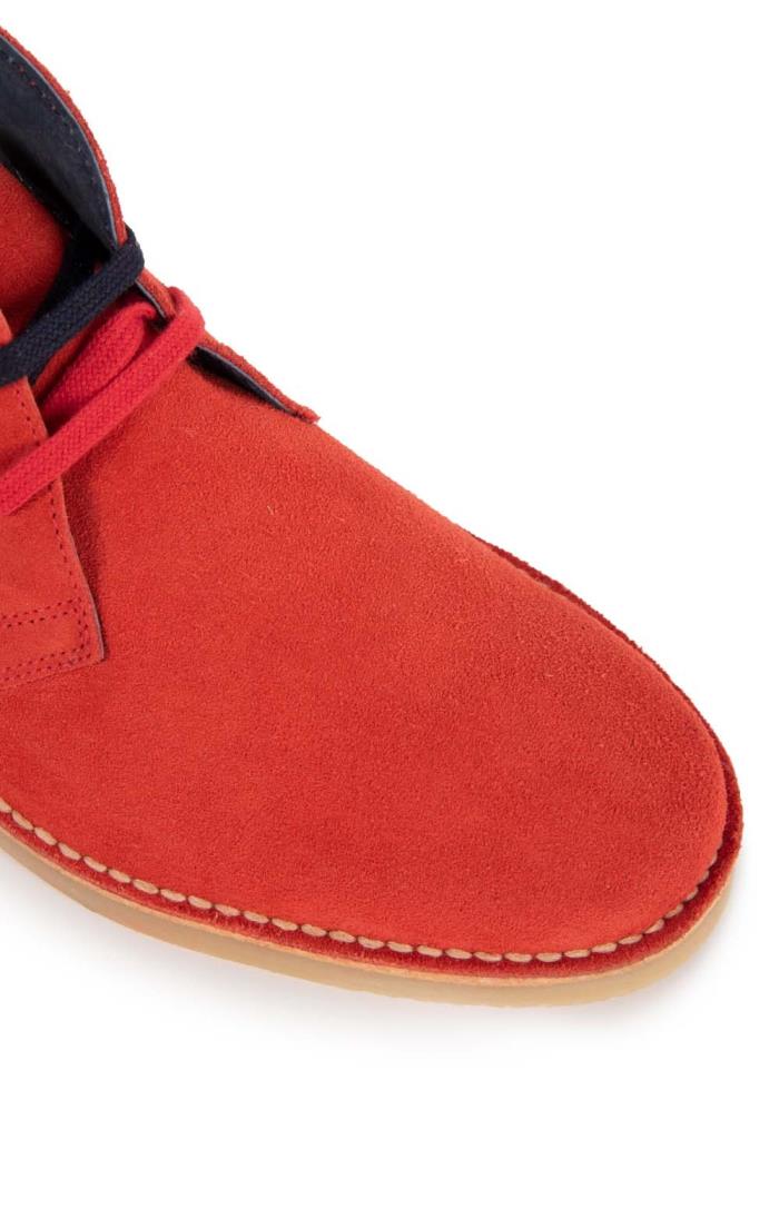 Red suede hot sale desert boots