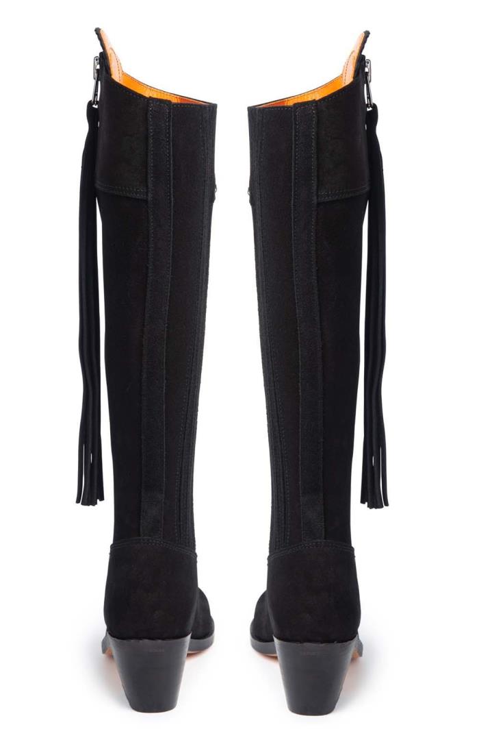 Ladies Extra Fit Suede Riding Boot