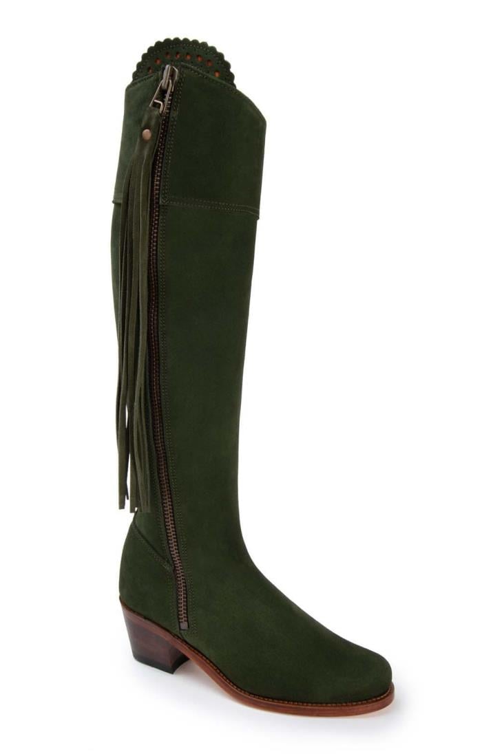 Olive green deals riding boots