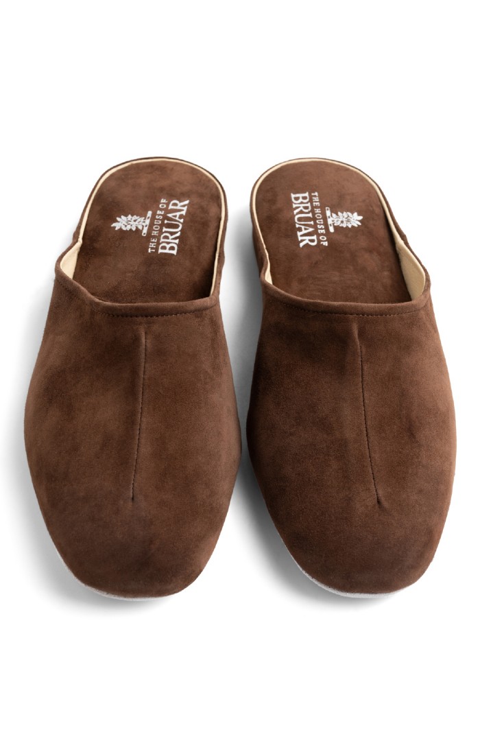 Suede mule slippers on sale