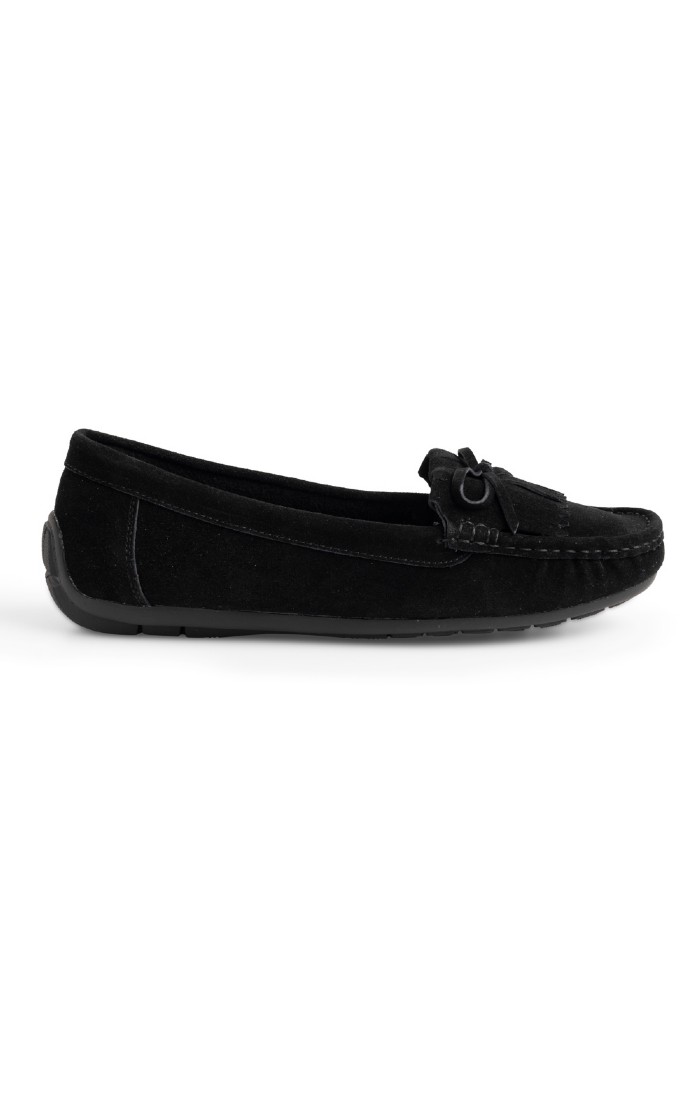 Black fringe moccasins online