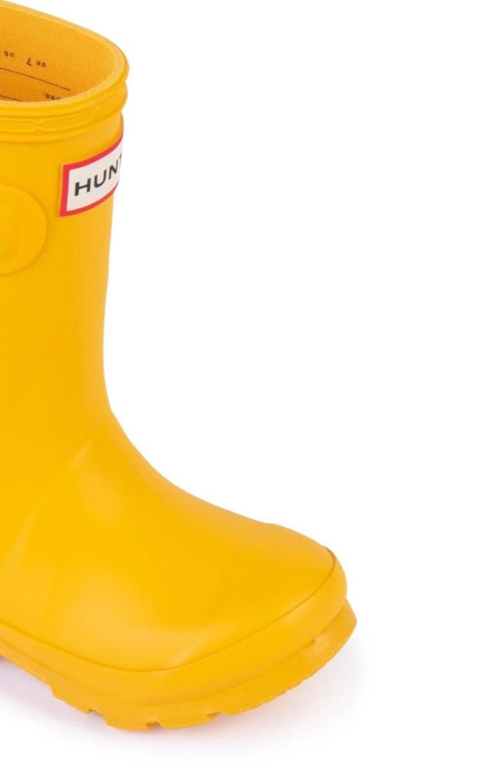 Hunter wellies best sale kids yellow