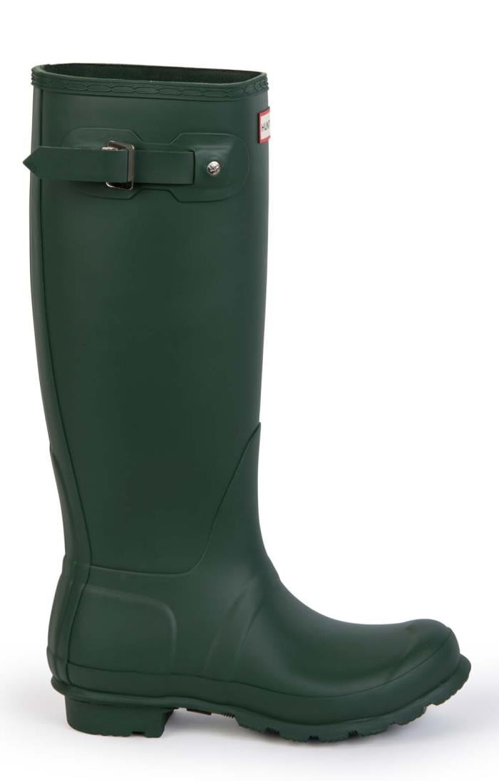 Matte green hunter rain sale boots