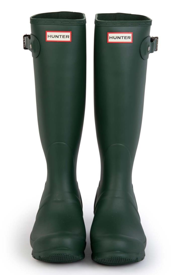 Hunter green store hunter rain boots