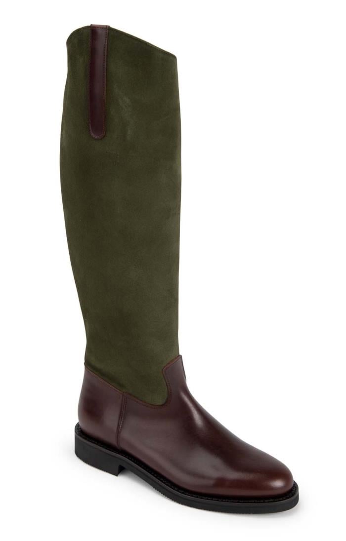 Suede sales riding boot