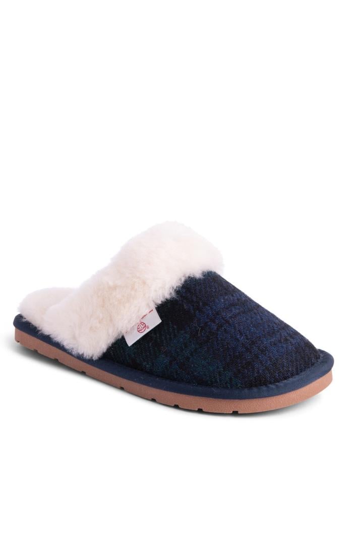 Tweed best sale slippers ladies