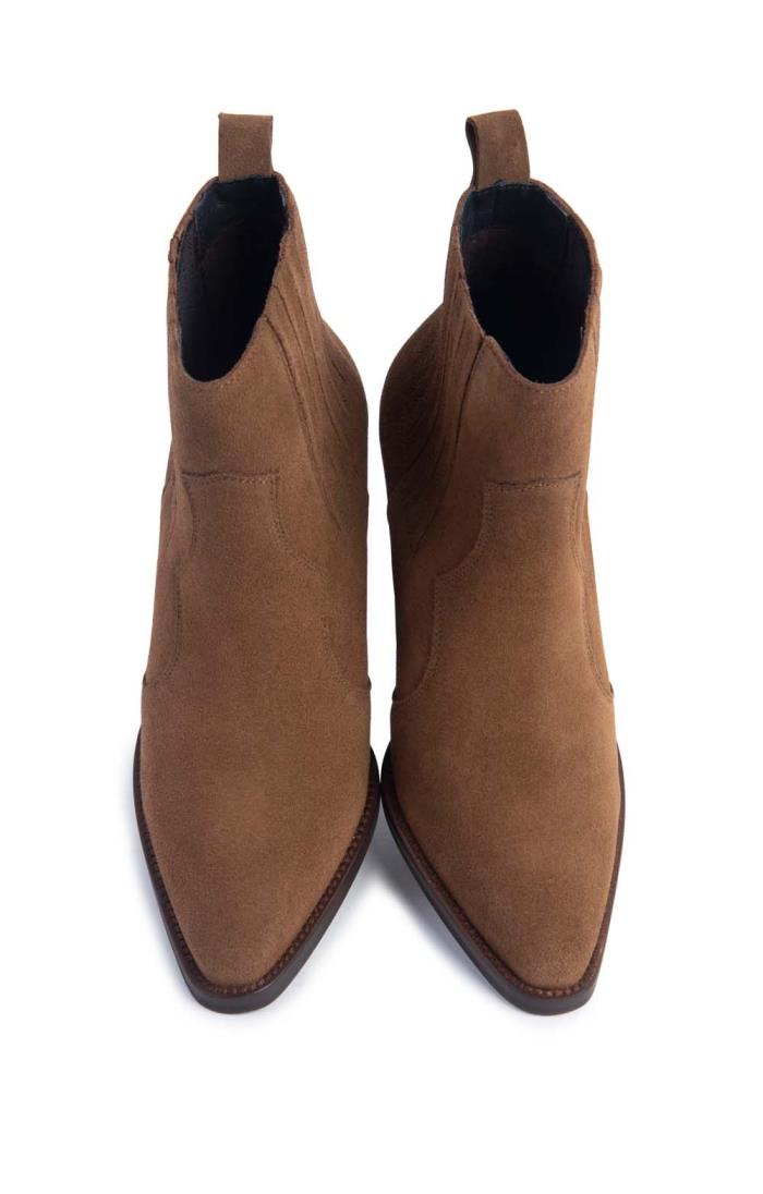 ladies brown suede cowboy boots