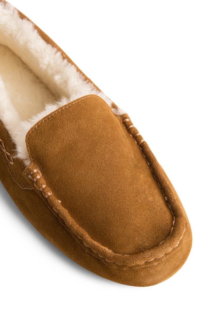 Shearling driving moccasins on sale