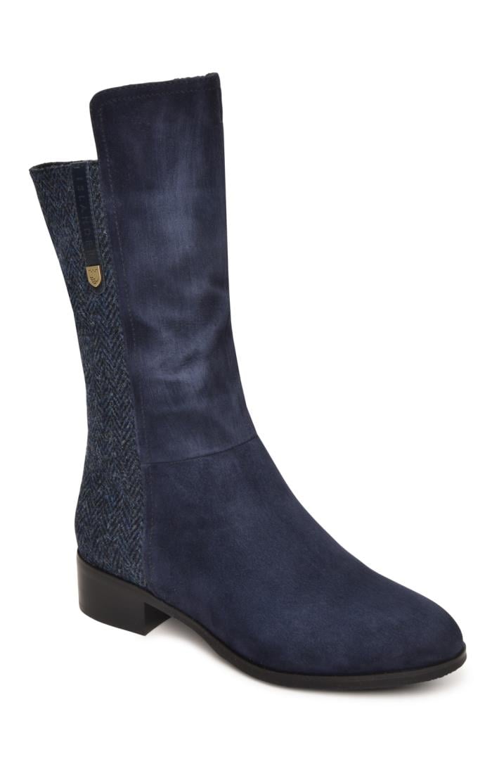 Navy blue calf sales boots