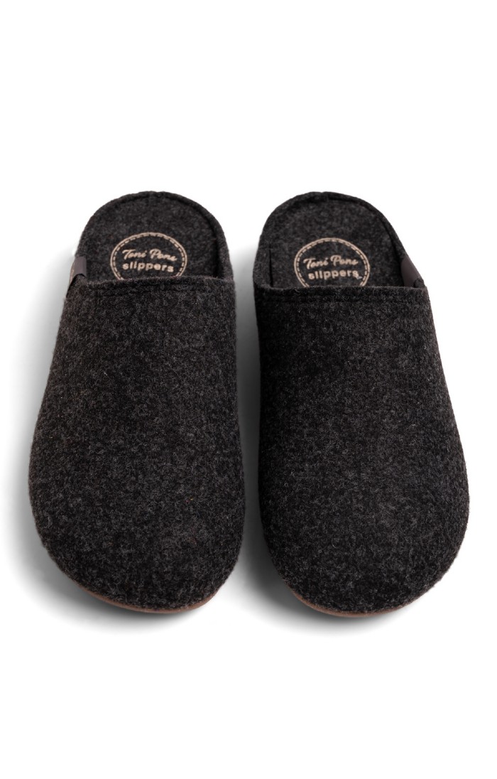 Felt mule slippers online