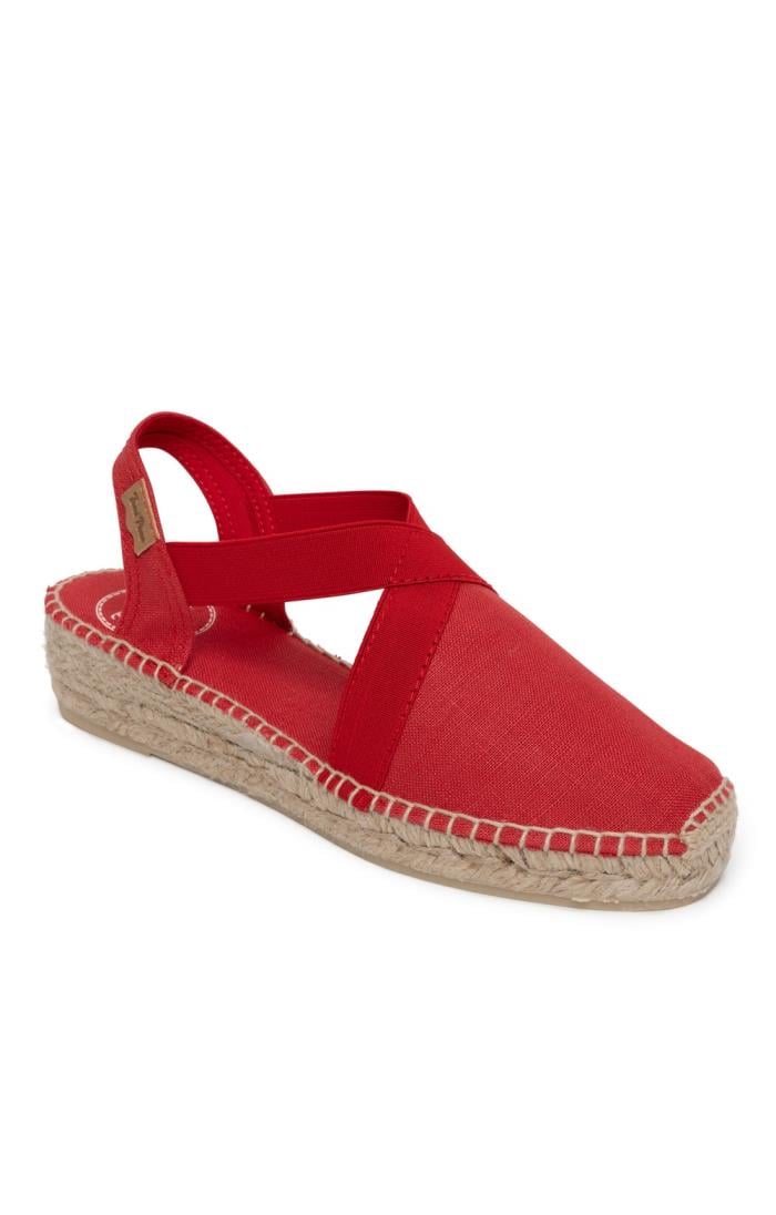 Ladies Toni Pons Linen Flat Espadrilles - House of Bruar