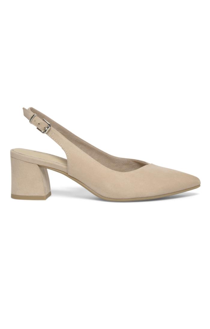 Nude mid hot sale heel pumps