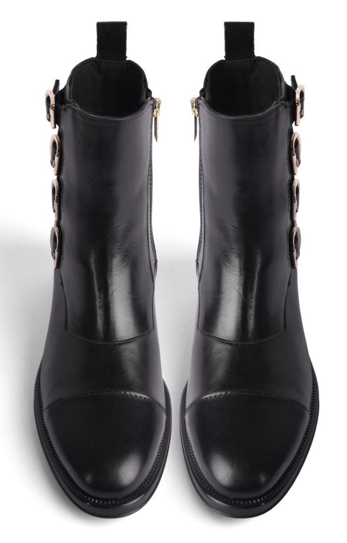 Multi buckle ankle store boots