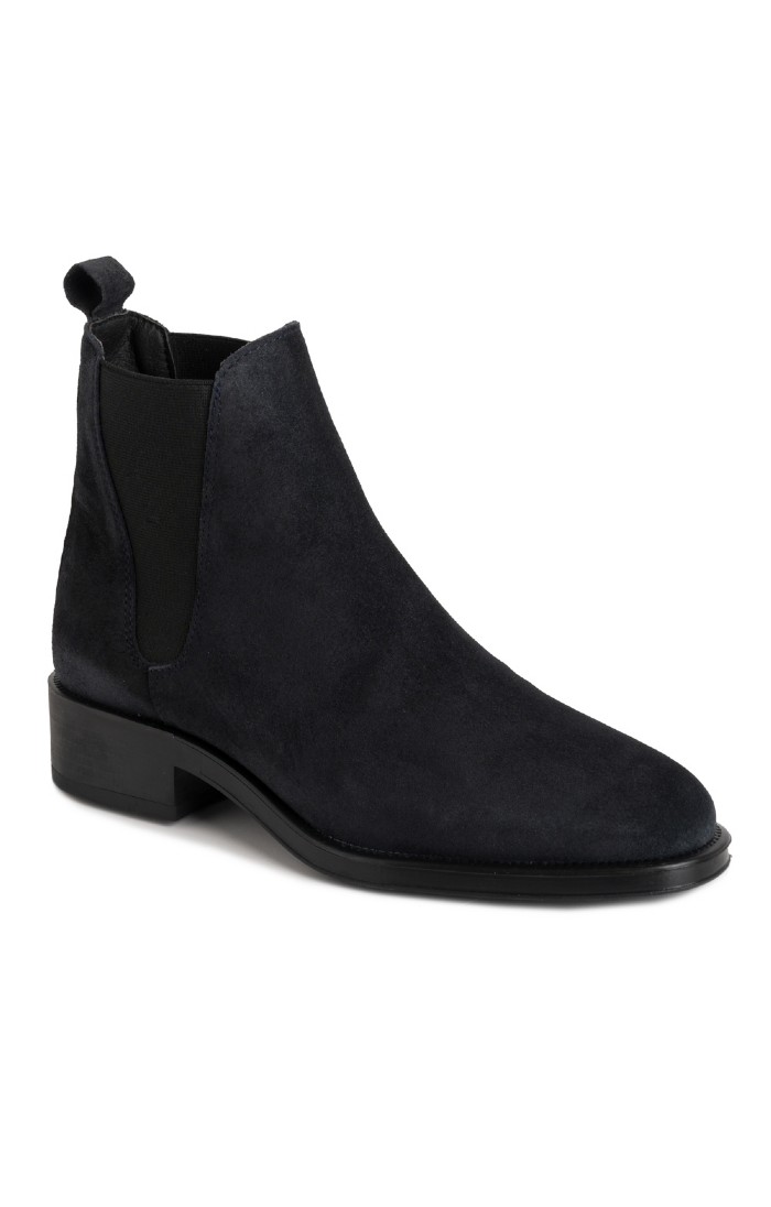 Ladies Suede Chelsea Boots Navy House of Bruar