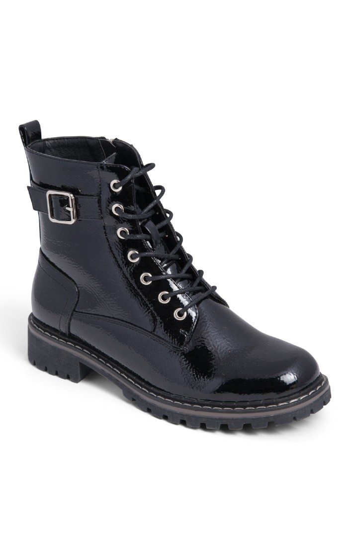 Plain black boots ladies hotsell