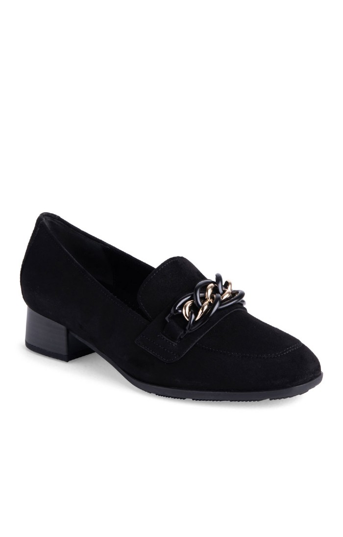 Ladies best sale suede loafers