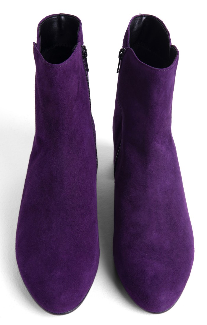 Mauve ankle boots hotsell