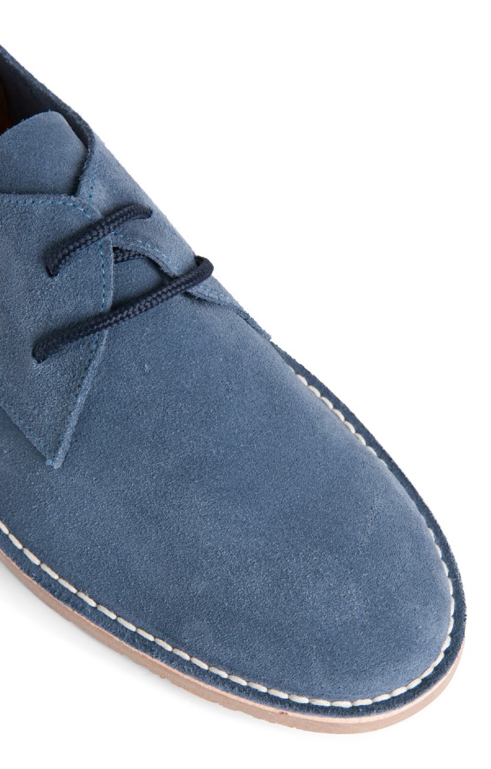 Mens Suede Shoes Blue House of Bruar