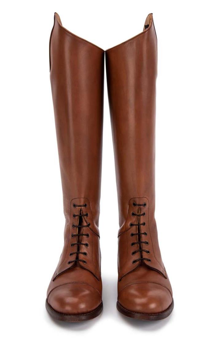 front lace riding boots