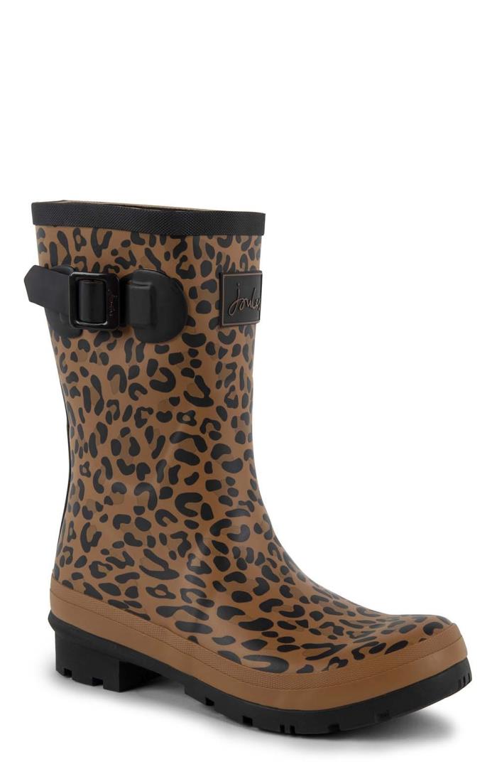 Ladies Joules Molly Mid-Height Printed Wellies - House of Bruar