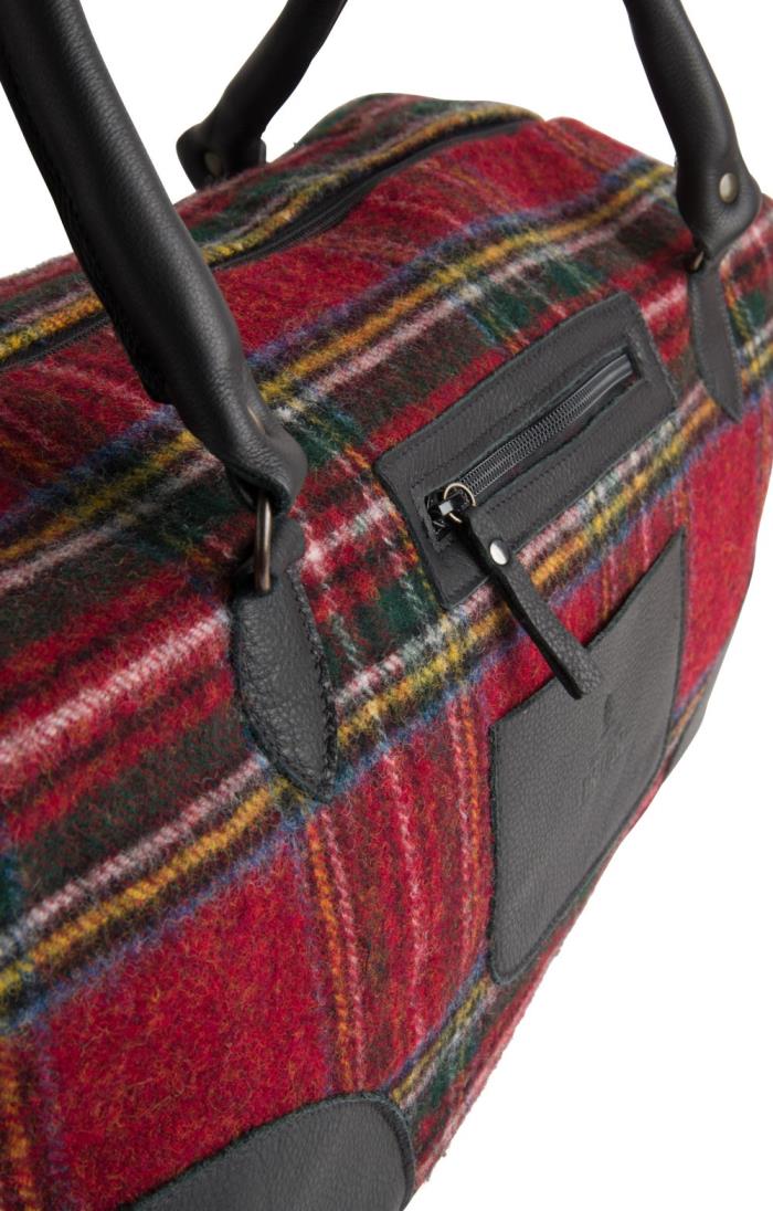 Joules paddington tweed online weekend bag