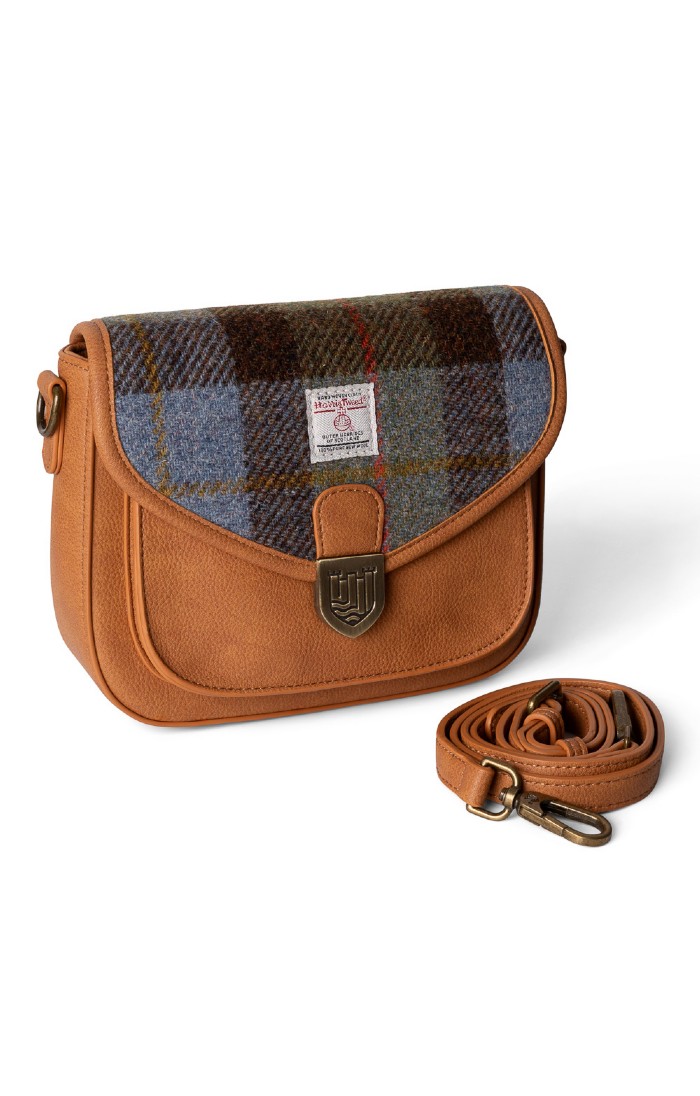 Harris tweed saddle bag sale