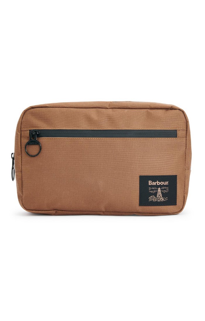 Mens Barbour Field Canvas Washbag House of Bruar