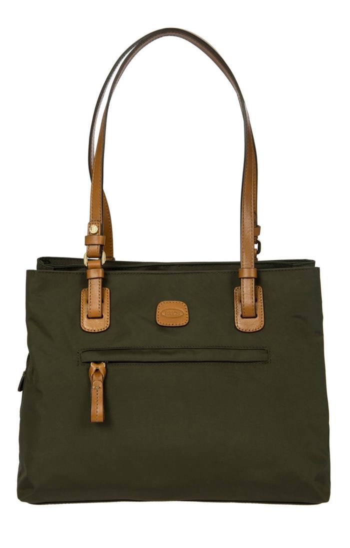 Olive Green Woman store medium shopping handbag