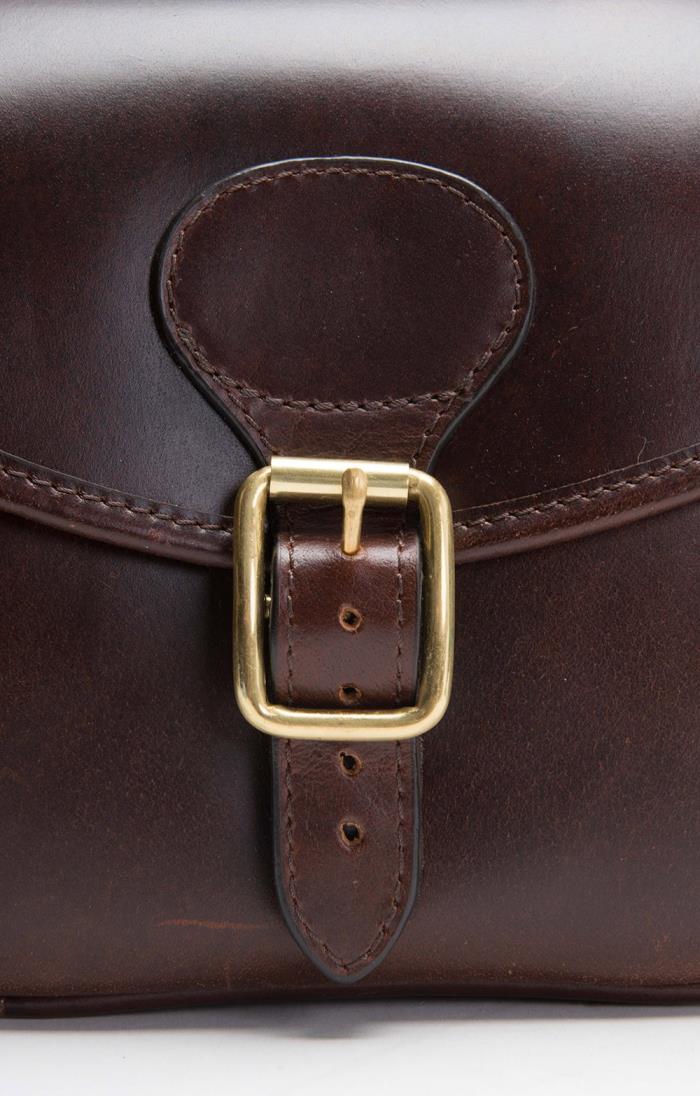 Ashwood Leather Maddox Cartridge Bag - Brown - TDS Saddlers