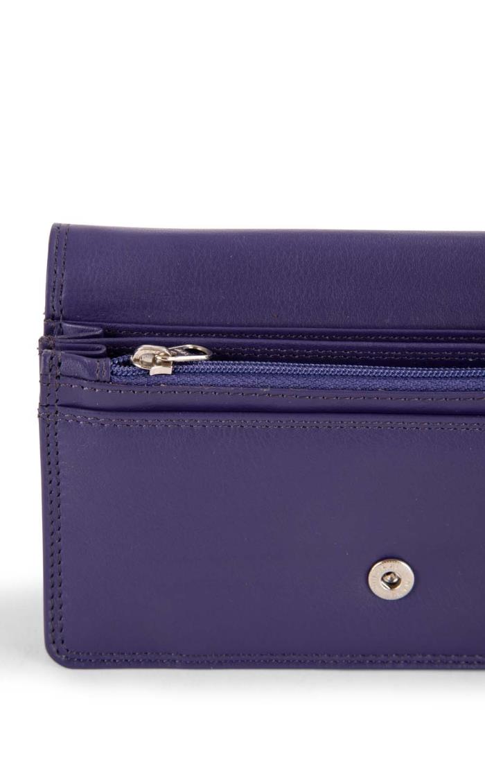 Ladies purse wallet purple on sale