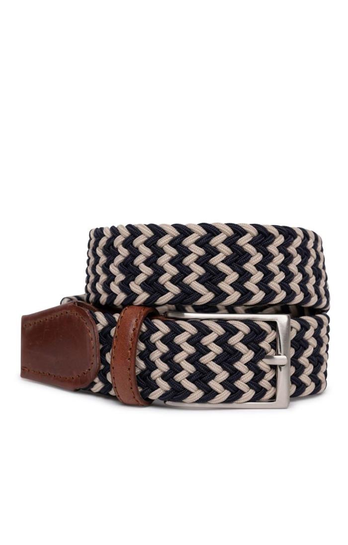 cotton mens braided belt