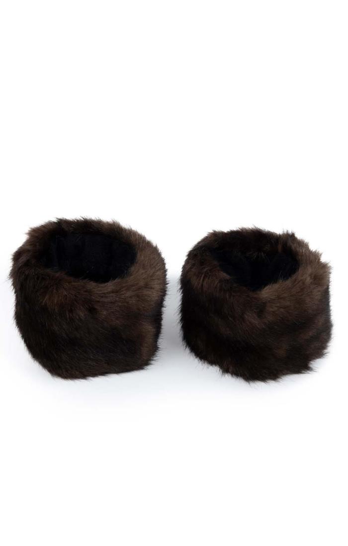 Detachable fur cuffs hot sale for boots