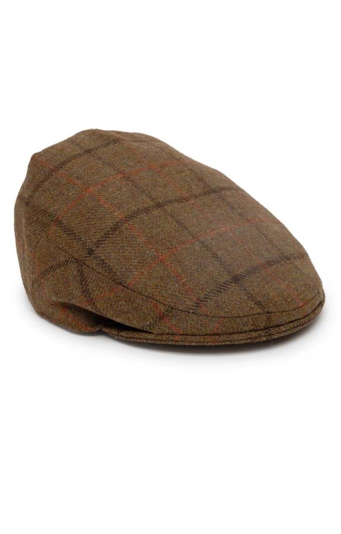 Mens Tweed Hereford Cap, Brown - House of Bruar