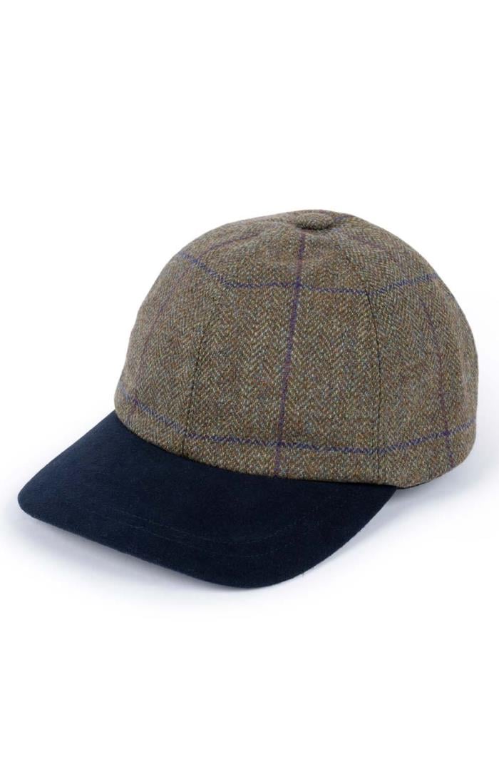 Tweed Baseball Cap, Men's Hats