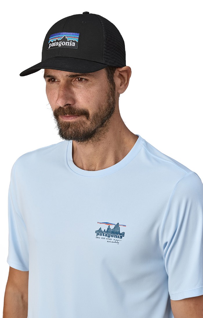 Patagonia Logo Mid Crown Trucker Cap