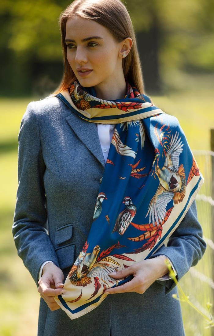 Ladies Large Silk Scarf - House of Bruar