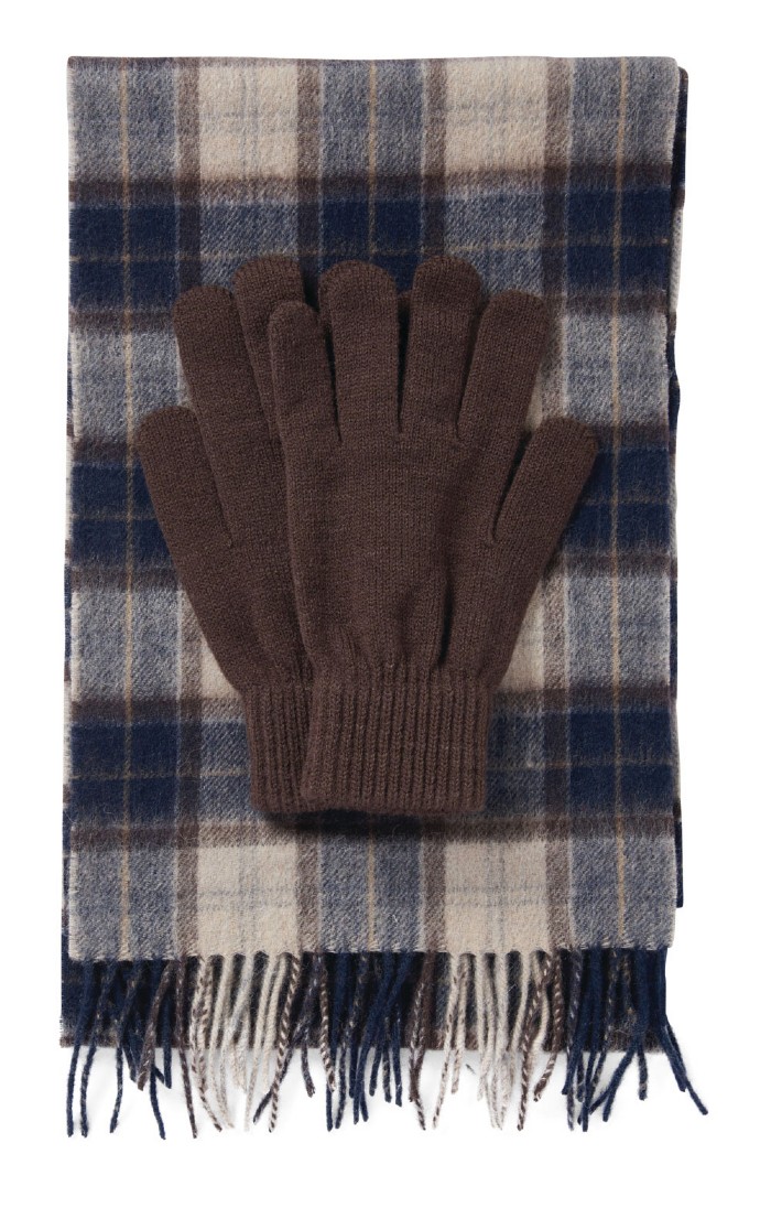 Mens barbour scarf and glove set online