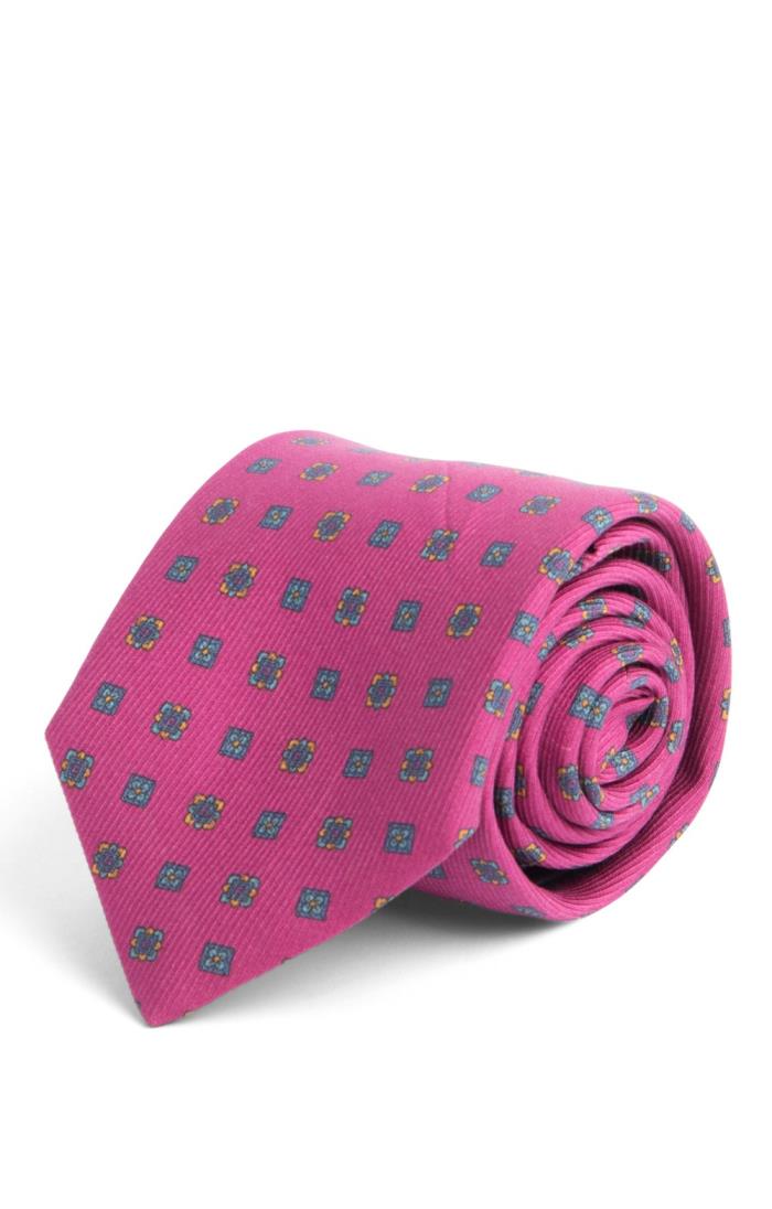 Men's Floral Silk Twill Neck Tie