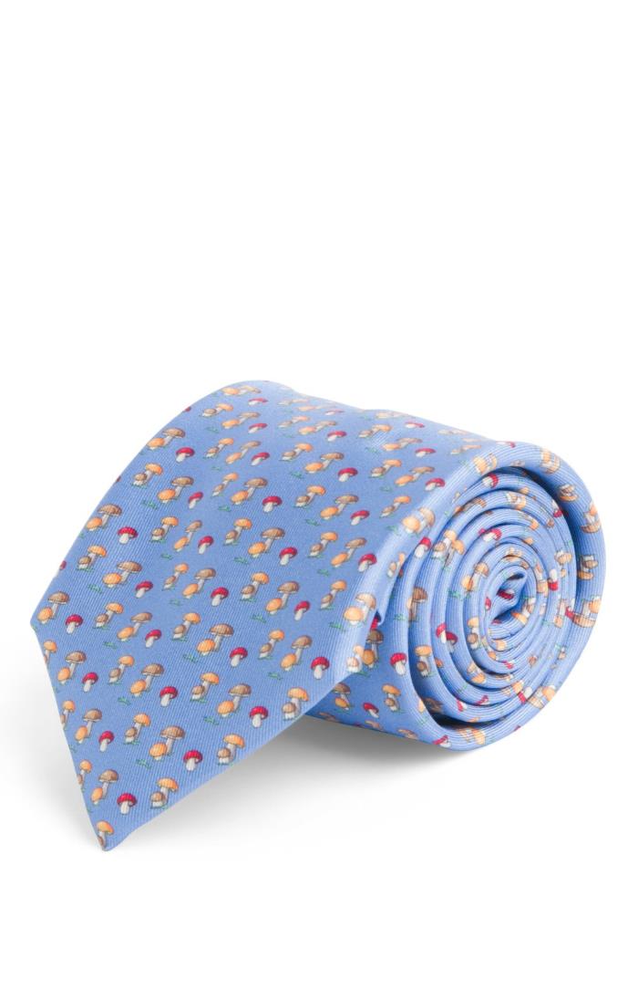 Men's Mushroom Silk Twill Neck Tie