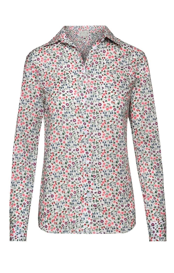Ladies Classic Cotton Blouse Made With Liberty Fabric - House of Bruar