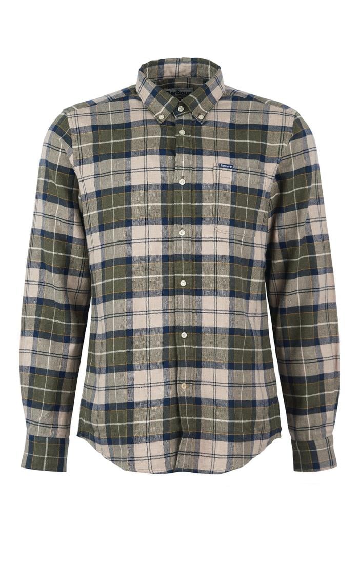 Barbour flannel sale shirt sale